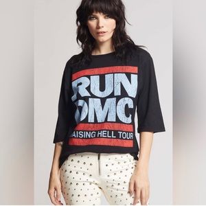 RECYCLED KARMA 3/4 Sleeve RUN DMC Raising Hell Tour Tee NWOT Medium/Large